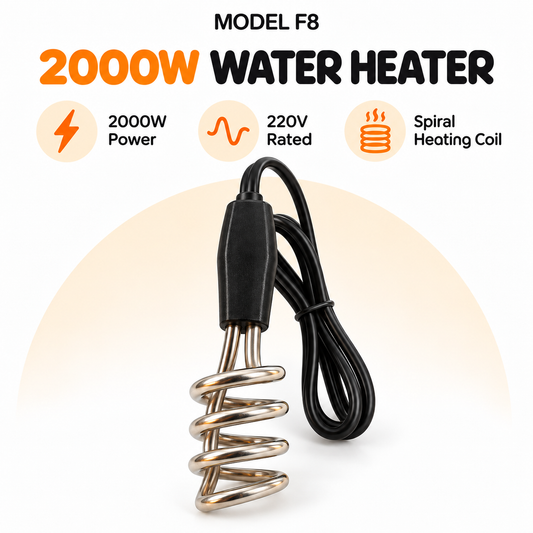 F8 Electric Immersion Water Heater Rod – 2000W, 220V