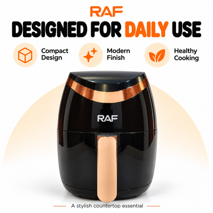 RAF 1500W Air Fryer – 360° Hot Air Circulation Multi-Purpose Fryer