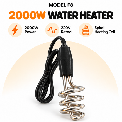 F8 Electric Immersion Water Heater Rod – 2000W, 220V