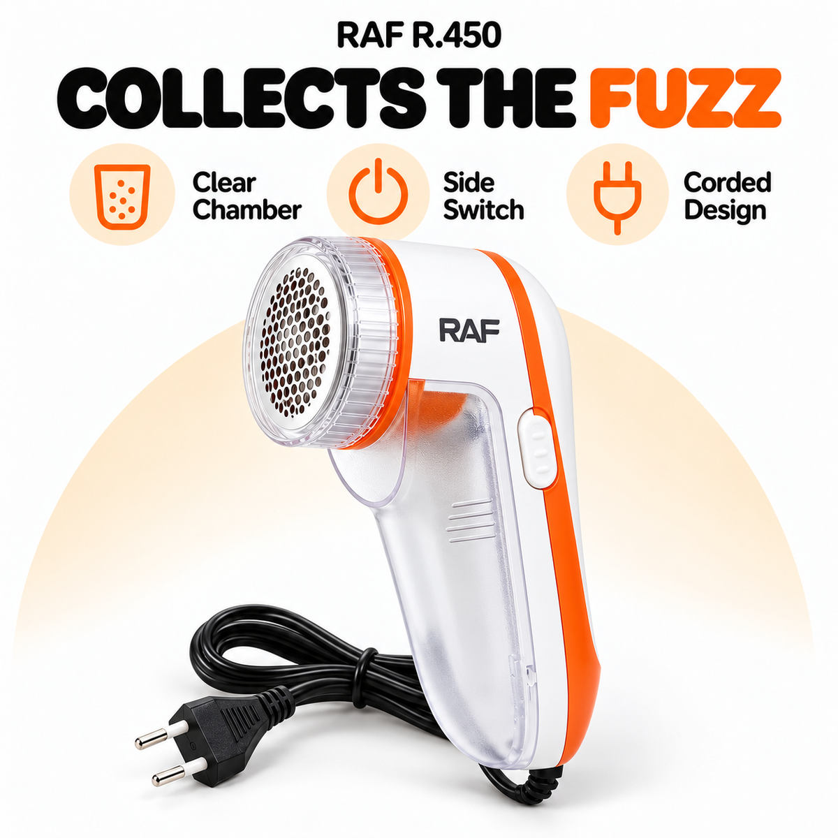 RAF R.450 Electric Lint Remover & Fabric Shaver – 5W